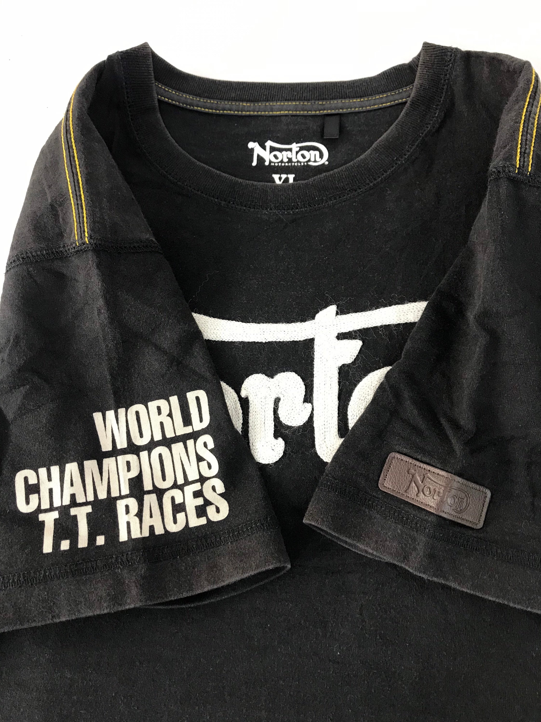 80s Norton ビンテージ英車Tシャツ ノートン染み込みプリント USA製 