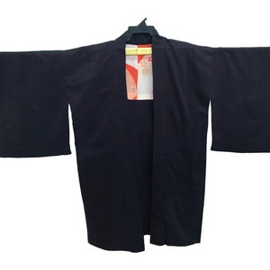 Mega Sale!!! Vintage Noragi Kimono Haori Hanten Jinbei Japanese   Cardigan Happi Jacket B678 Purple