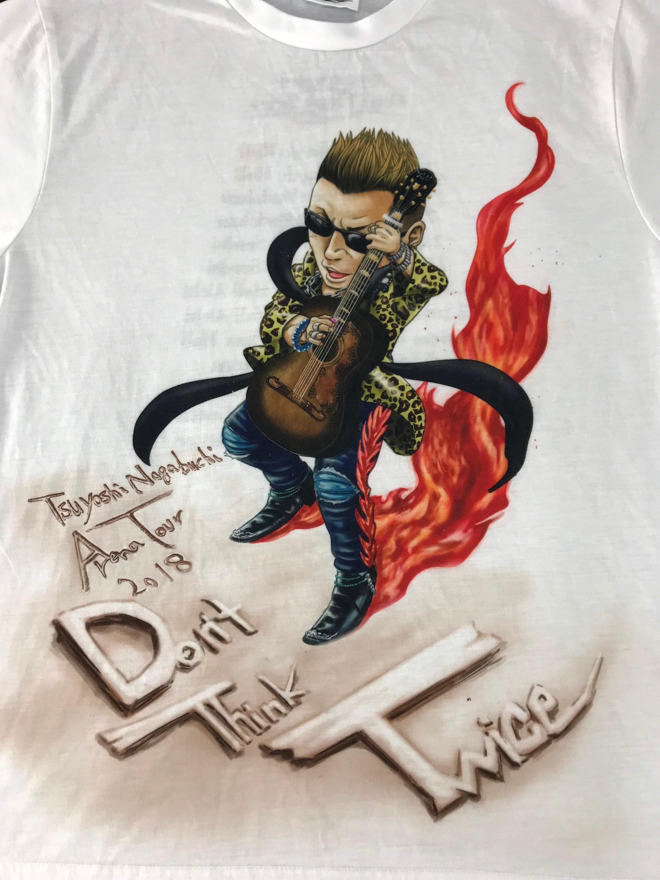 長渕 剛 2018 Don't Think Twice ツアーTシャツ　Lサイズ 長渕剛 アリーナツアー 2018 Don't Think Twice ツアー Tシャツ