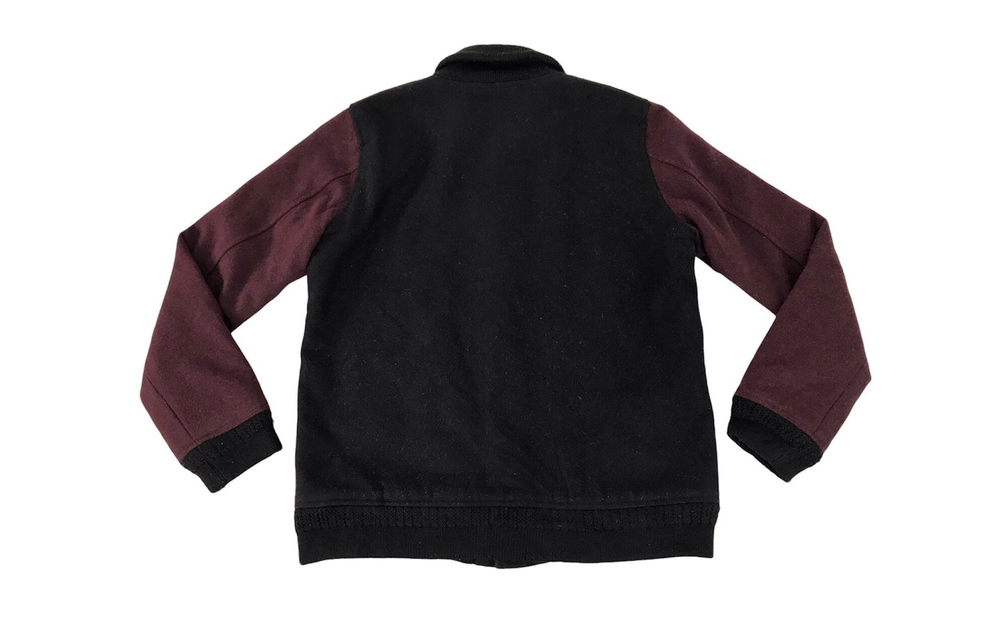 Vintage Varsity Jacket Stooge & Co Heavy Wool Leather Sleeve Quilted Padded  Fits Size M C064 - Etsy