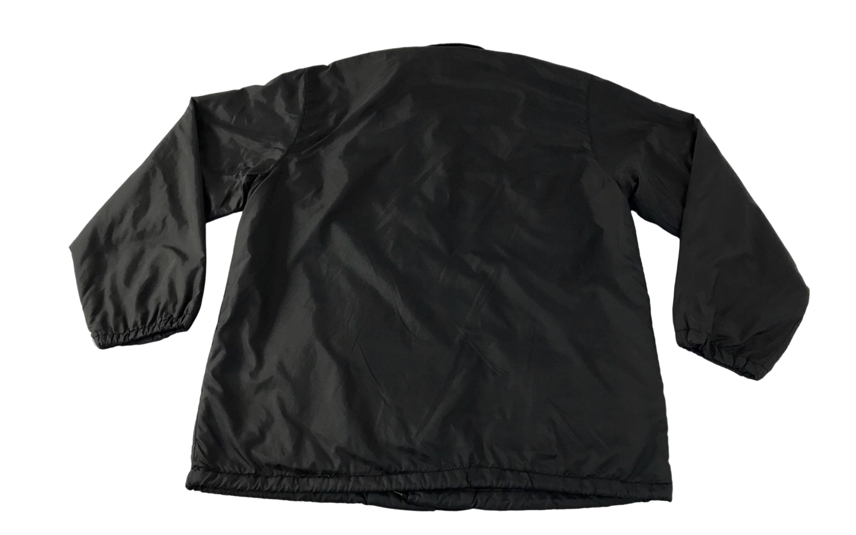 Vintage 90s Alpha Industries Nylon Quilted Black Jacket Full