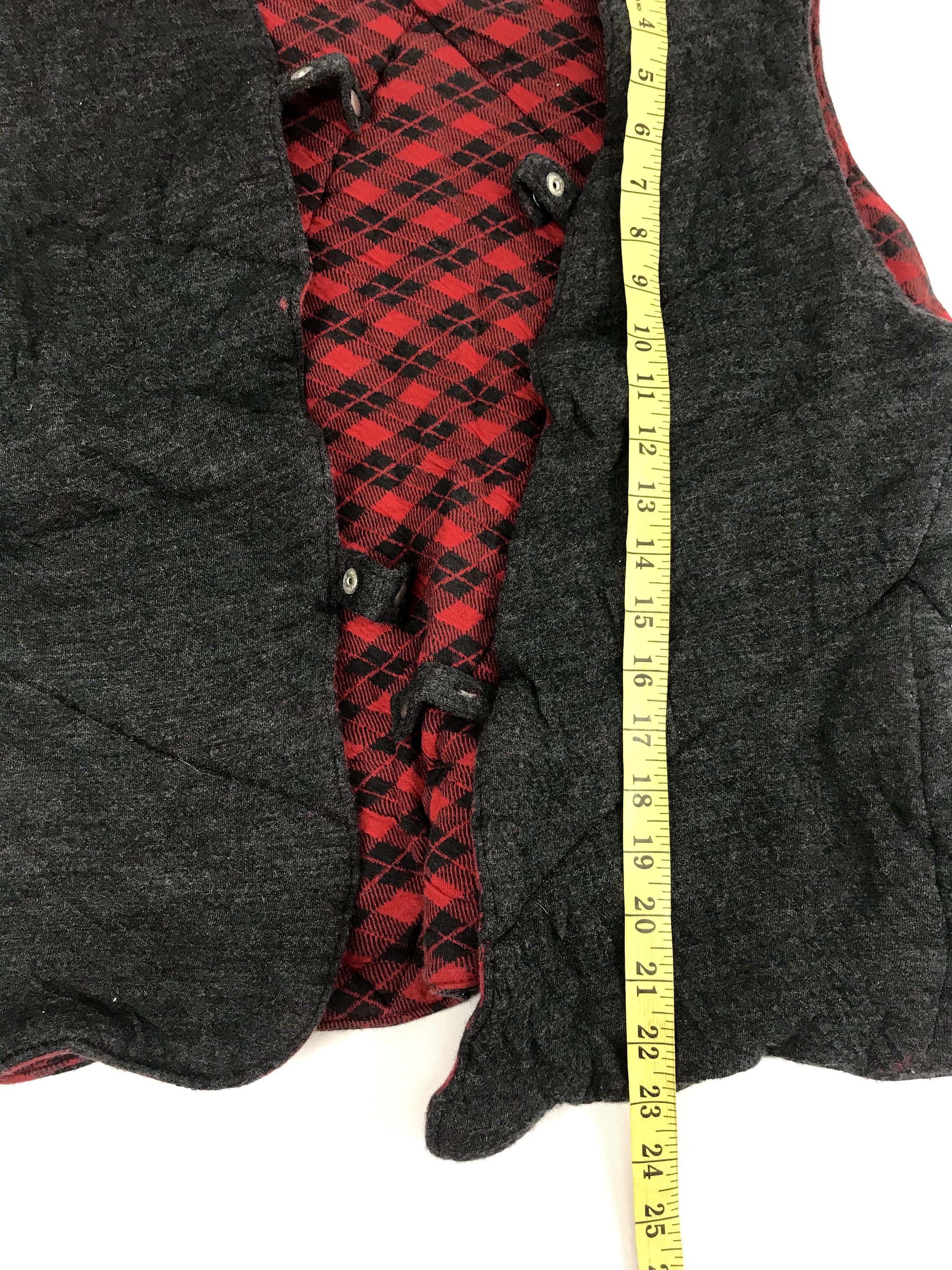 Vintage 90s Y's Yohji Yamamoto Aspesi Vest Inner Plaid Check