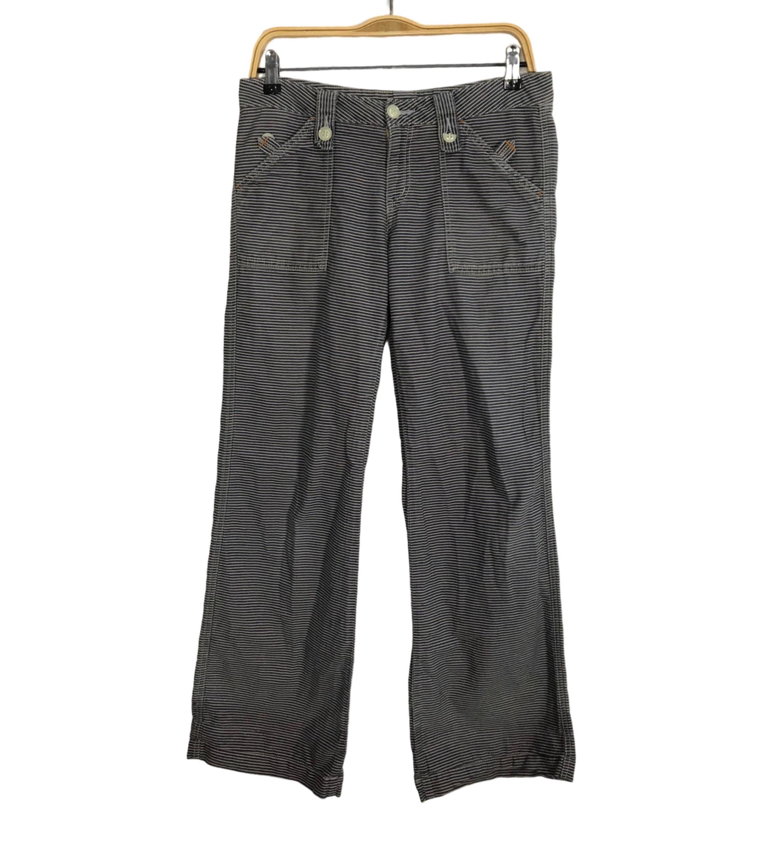 Vintage Japanese Brand Et Boite Hickory Soft Denim Jeans Pant Flap
