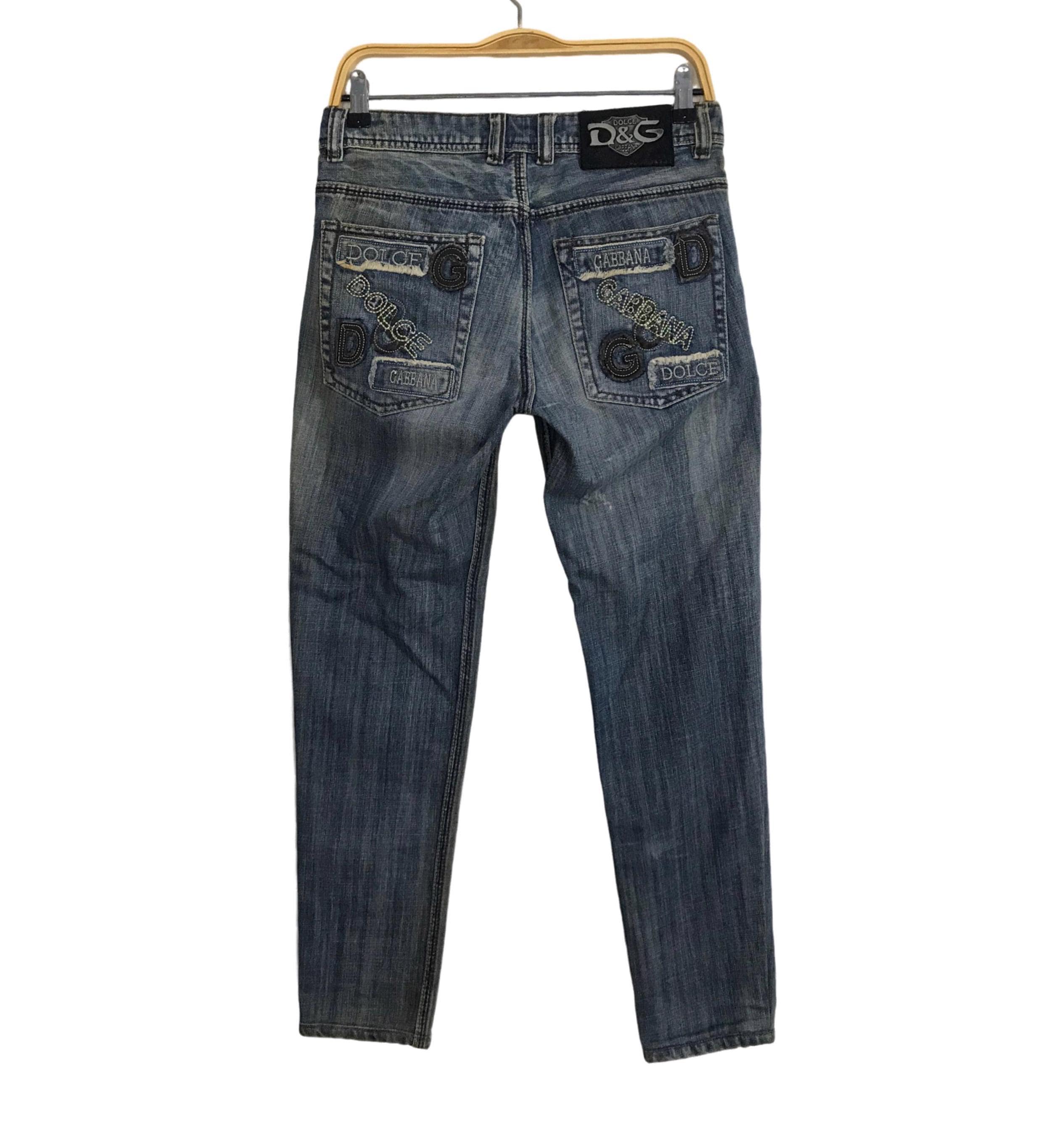 Vintage Dolce & Gabbana Italy Jeans Denim Jeans Pant Embroidery