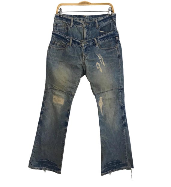 Y2K PPFM arabic patch pants archive L Y2K PPFM arabic patch pants