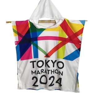 Tokyo Marathon Poncho 2024 For Finisher Free Size Runner’s Robe From Japan Unisex Wear Sportswear Athletics E914