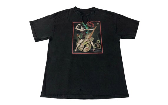 Vintage Horror Pops Punk Band Skull Musician 2008 Machete Printed