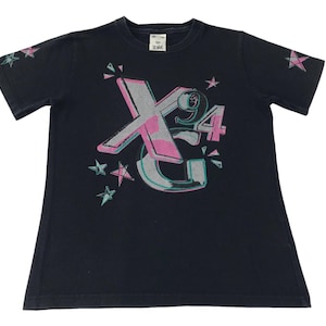 Vintage Japanese Brand X Girl Printed Tee T-shirt Designer Streetwear Unisex Wear Fits Size M E775