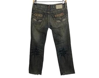 YUTHENTIC ♥ Hand washed vintage denim jumper /追跡付 Vintage 80S K-line Acid Wash Stone Wash Denim Jumpsuit