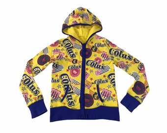 Vintage Style Japanische Marke Unistate Colus Ovp Hoodie Sweatshirt Reißverschluss Streetwear Skate Hype Mode Größe S K802