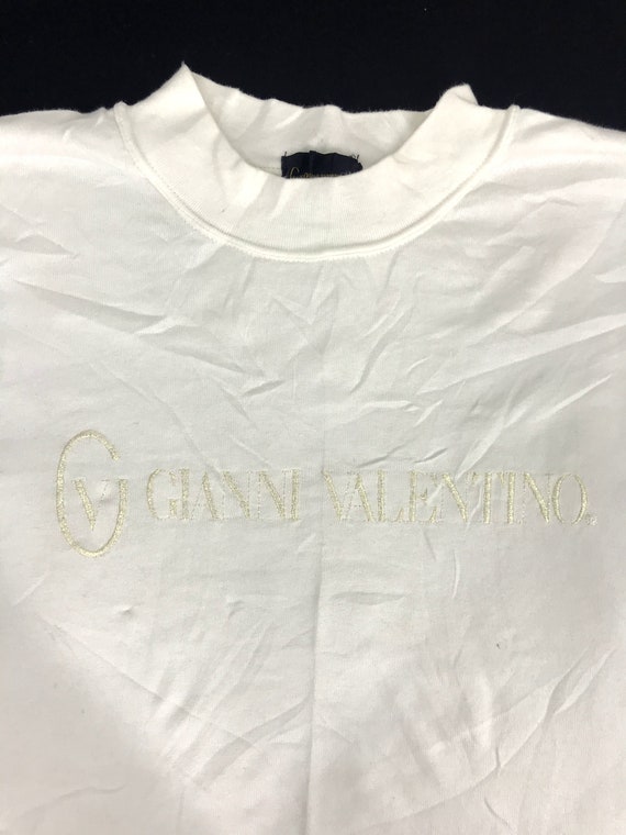 Vintage 90s Gianni Valentino Embroidery Logo Spel… - image 1