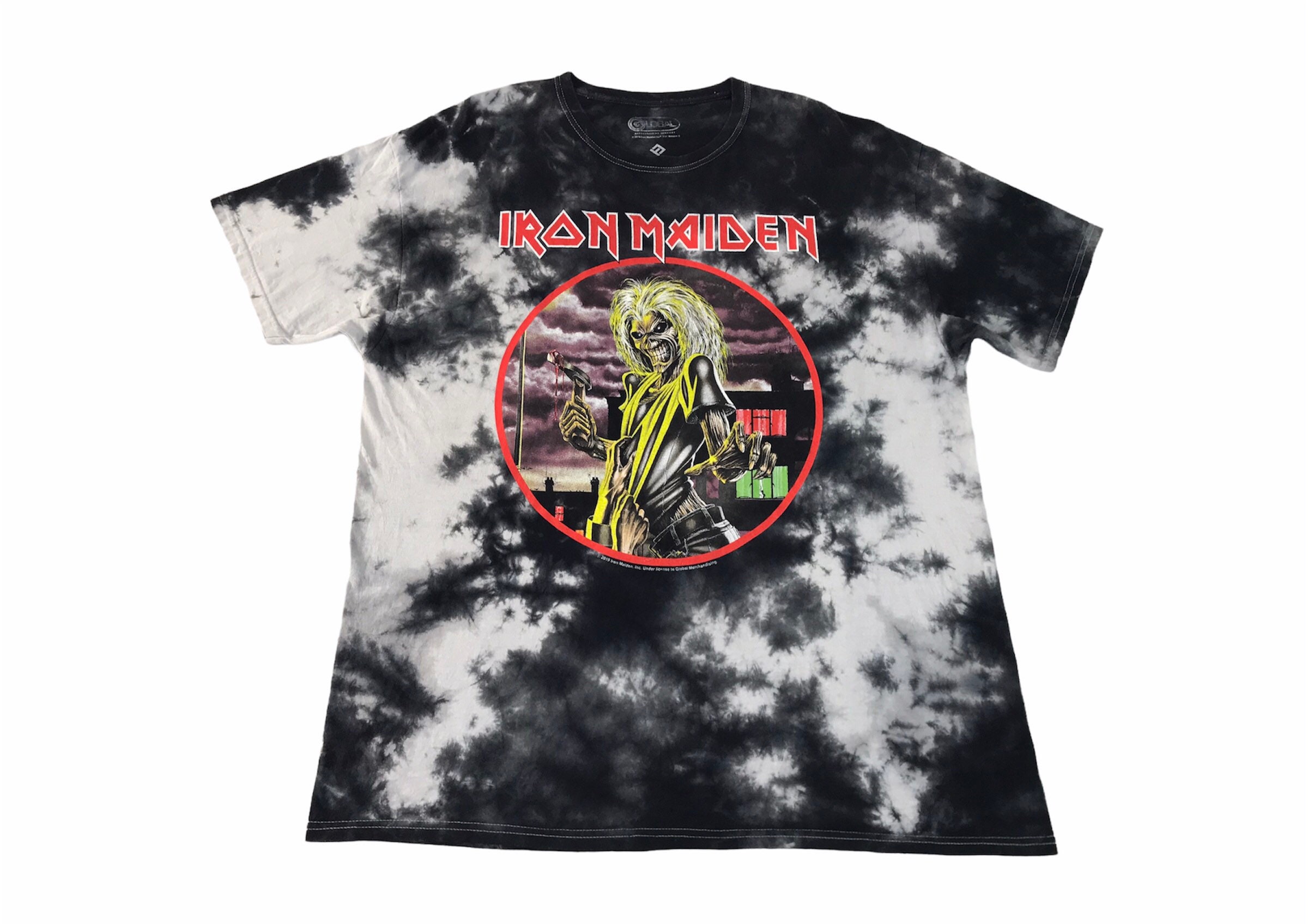 iron maiden power tie dye tee