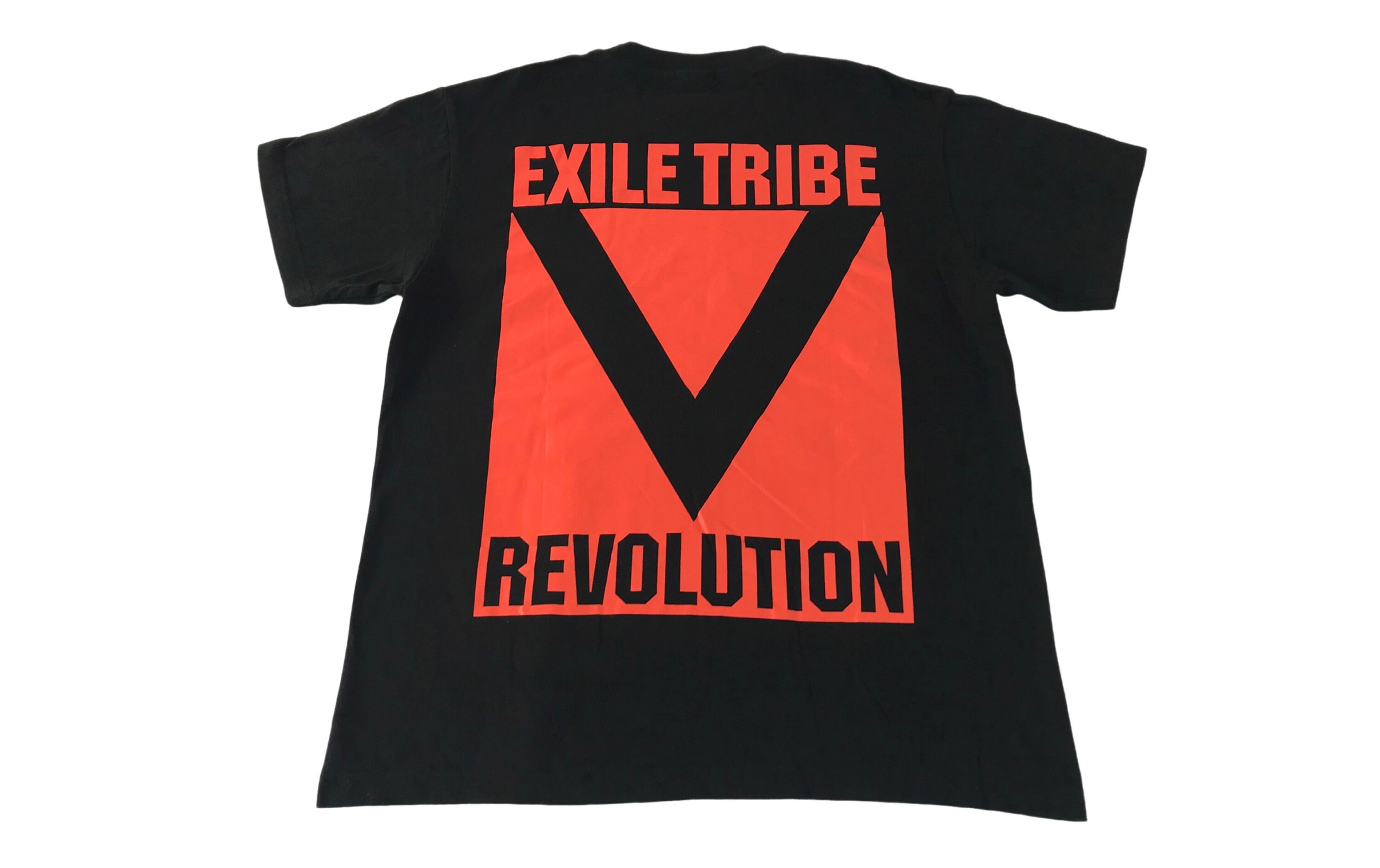 Vintage Style Exile Tribe Revolution Big Box Logo Printed Tee T