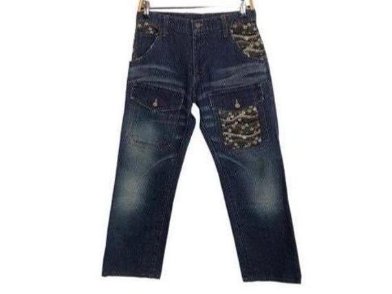 ⭐️vintage加工　over all⭐️ タイトstyle⭐️MIDAS9⭐️XL ヴィンテージライクオーバーダイワイドデニムパンツ MONO-MART