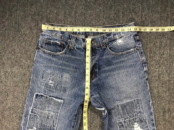 Vintage Japanese Brand Distressed Indigo Denim Je… - image 7