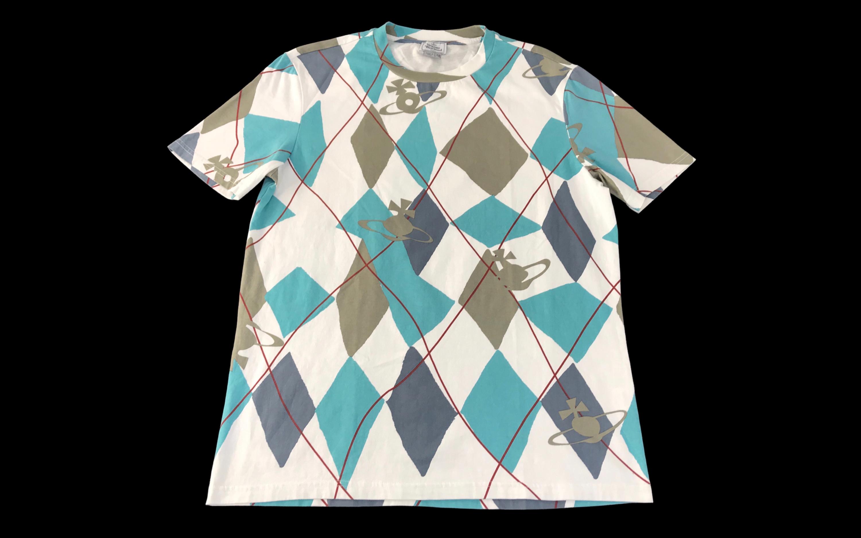 Vintage Vivienne Westwood Man Orb Logo Diamond Checked All Over 