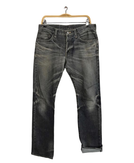 Vintage Japanese Brand TK Takeo Kikuchi Black Denim Slim Fit