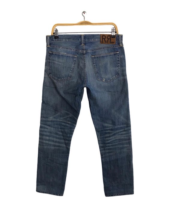Rare Vintage Double RL RRL Ralph Lauren USA Slim Narrow Woven 