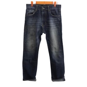 Jeans Levi's Strauss vintage in denim usurato, pantaloni taglia 30, classici preferiti in America, stilisti unisex, streetwear Y418