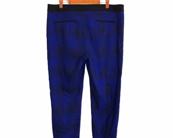 Pantalon Bleu Femme DKNY - Taille UK 10 (équivalent 12 FR) - Neuf Sans étiquettes - Coupe Régulière