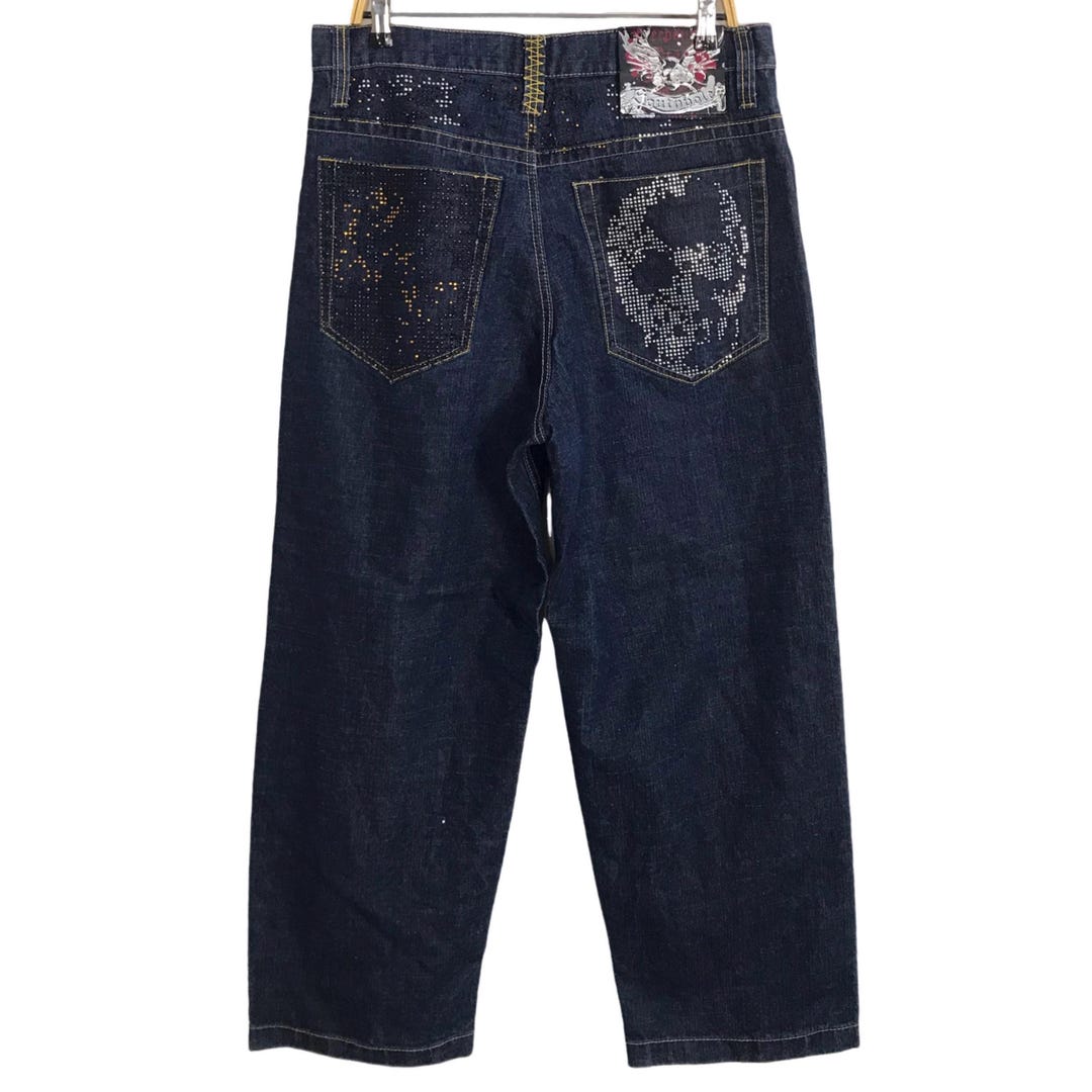 Vintage Rapper Pants Vintage South Pole Rap Hip Hop Hype Indigo Denim Jeans Baggy Pants ...