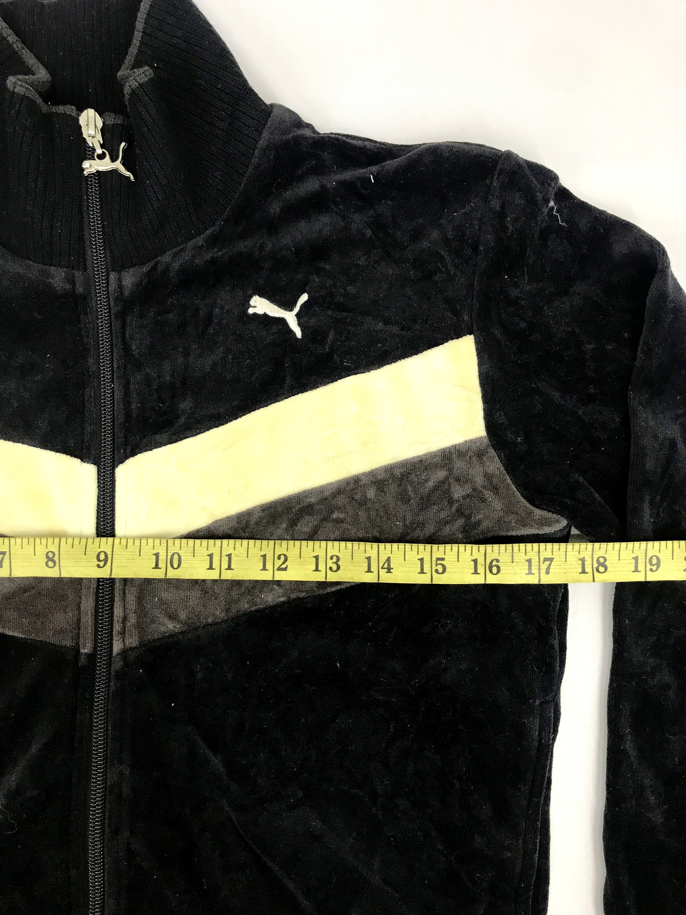 Vintage Puma Velvet Sweater Jacket Fleece Style Zipper Embroidery Logo Inspired Designer Unisex Ladies Wear Streetwear Fits Size S M I550 Etsy Australia