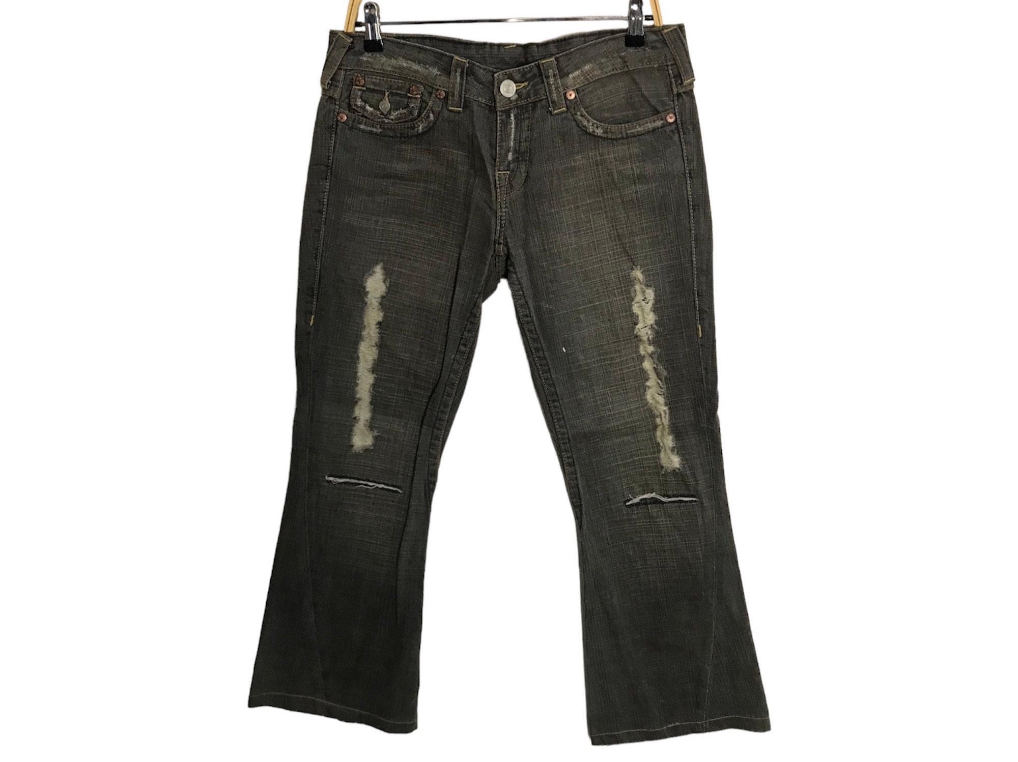 Vintage True Religion Joey Cut World Tour Brand Distressed Denim 