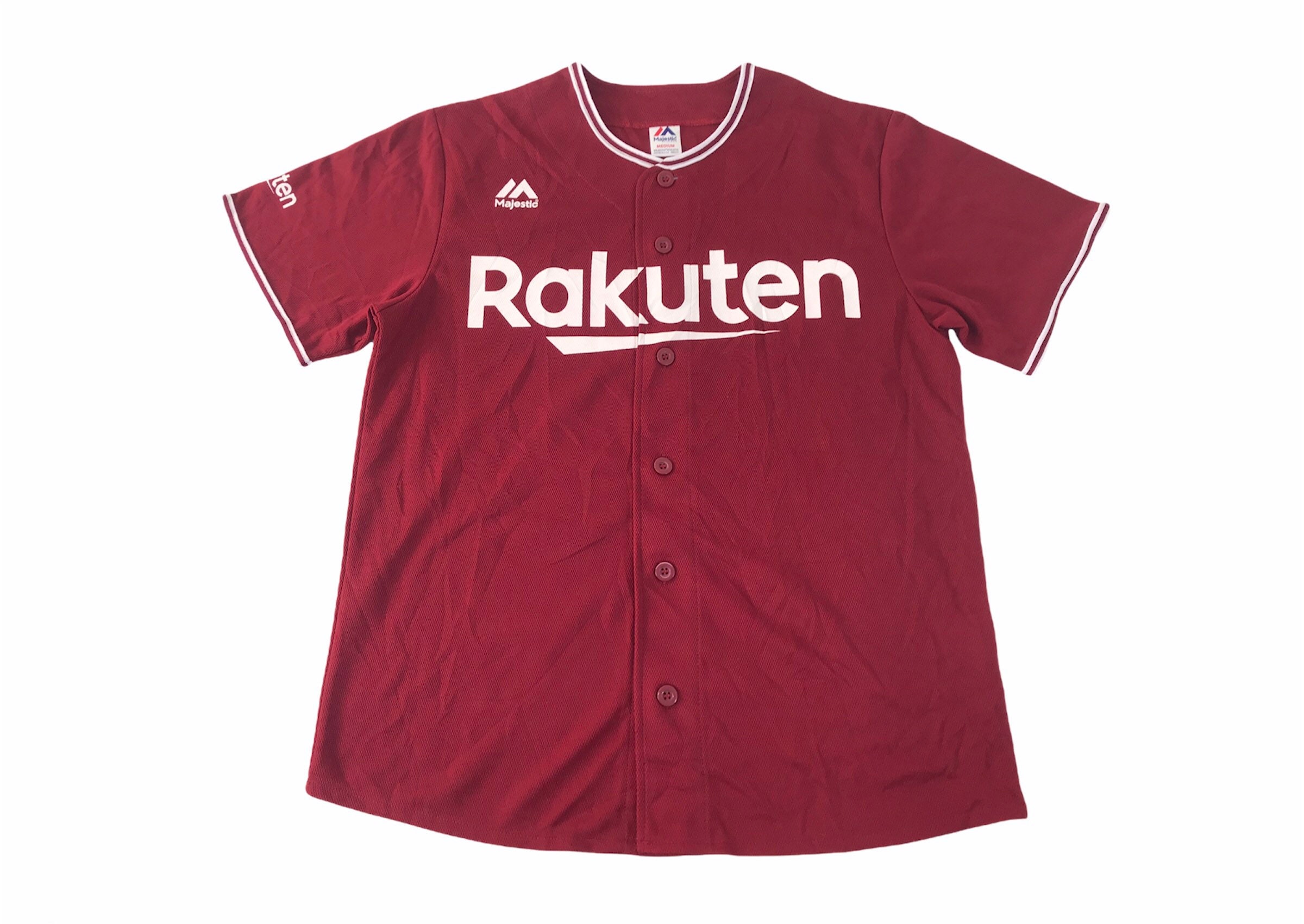 Authentic Retro NPB Japan Baseball Tohoku Rakuten Eagles Knit Jersey Red