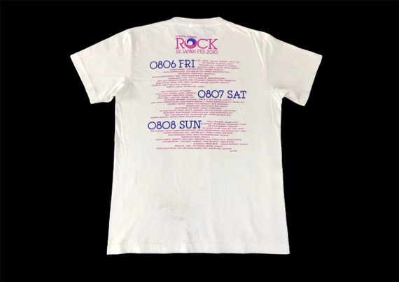 Rock in Japan Festival 2010 Japanese Band Line up Tee T-shirt