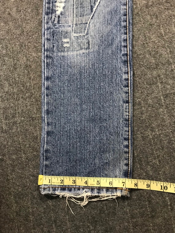 Vintage Japanese Brand Distressed Indigo Denim Je… - image 10