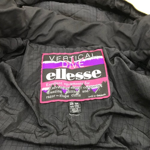 Vintage Ellesse Vertical Dive Ski Snow shops Wear Hoodie Jacket Winter Unisex Streetwear Fashion Brand