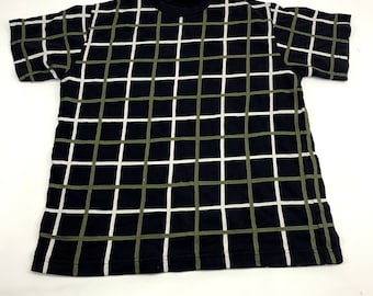 Gym Master Plaid Checked Classic Patchwork Stitching Tee T-shirt Printed Inspired Designer Streetwear Unisex Wear Fits Size L M i336