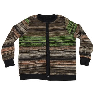 Vintage Style Hana Hana Cardigan Sweatshirt Jacket Noragi Button Down Fleece Inner Streetwear Inspired Fashion Brand Fits M Y486 Unisex
