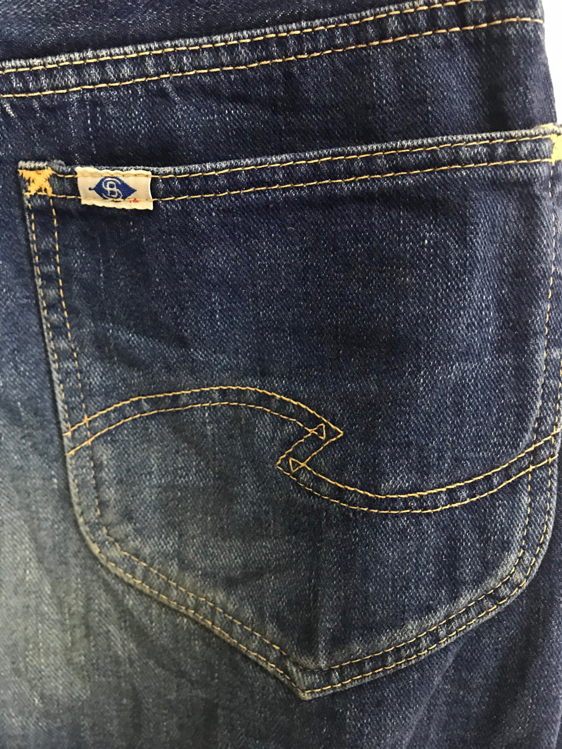Vintage Pherrow's Bros Stormy Blue Selvedge Indigo Denim