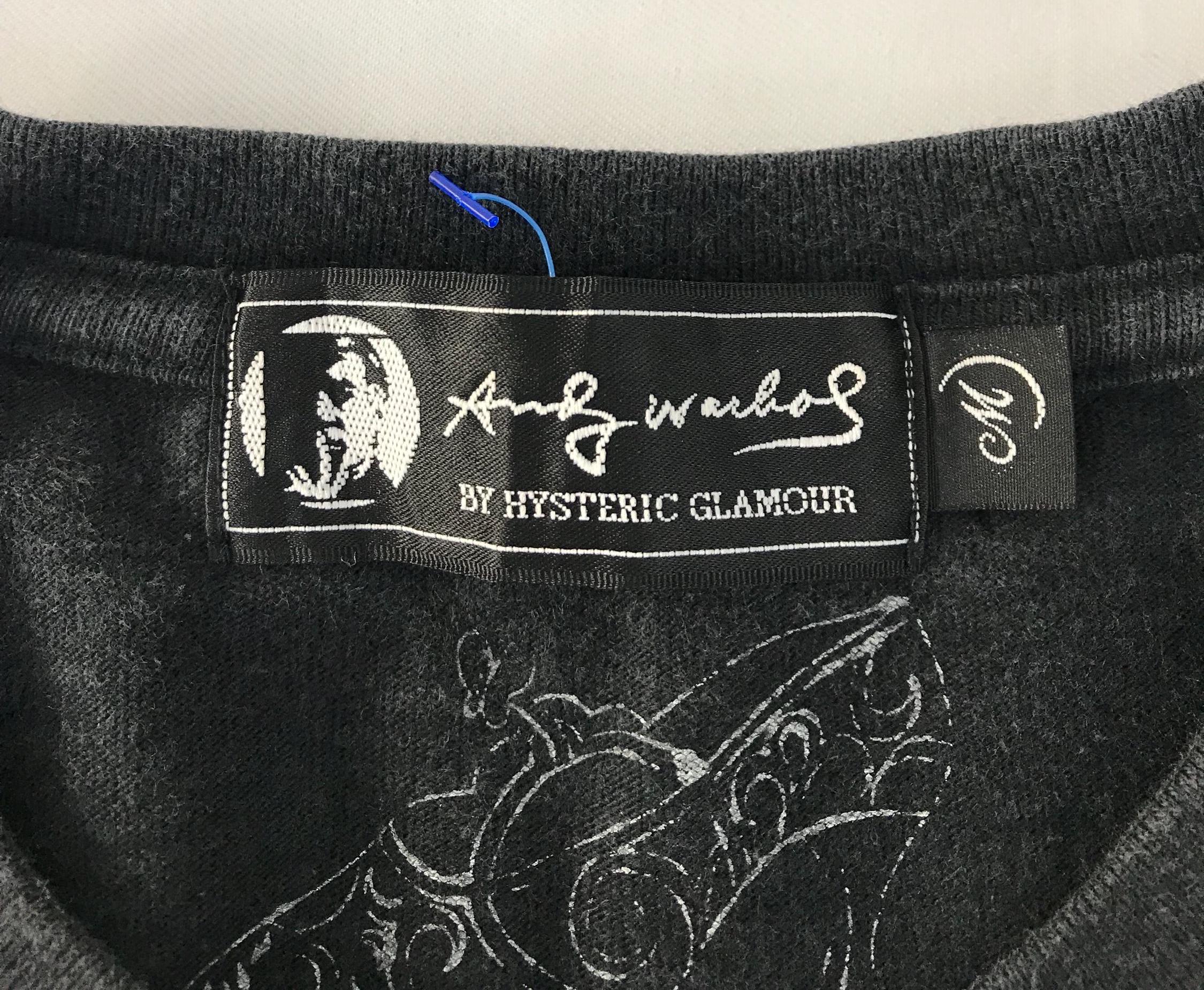 Hype Rare Andy Warhol X Hysteric Glamour Humour Skull Logo