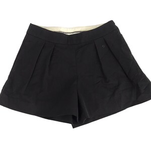 Vintage McQ Alexander McQueen Short Pant Skirt Plain Fashion Designer Inspired Girl Women Wear Fits Size 40 XS S Y527 Waist 26 27 Inches