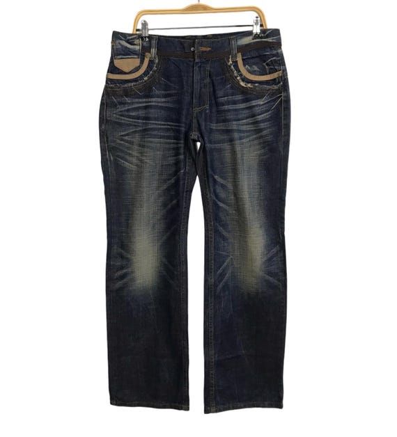 Vintage Red Pepper Jeans Japan & Co Art Indigo Denim Pant Fits
