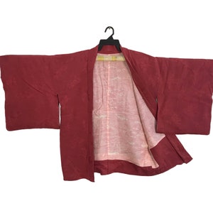 Mega Sale!!! Vintage Japanese Traditional Noragi Kimono Haori Hanten Jinbei Japanese Cardigan Happi Jacket Size Floral Design YA570