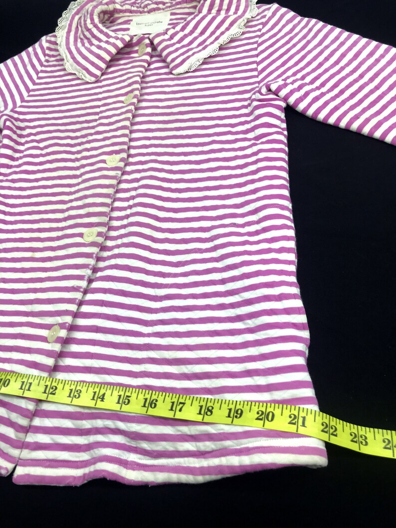 Vintage Tsumori Chisato Issey Miyake Sleepwear Padded Button Down Striped Shirt Robes Pajama Style Wear Modern Classic Fits S i040 image 7
