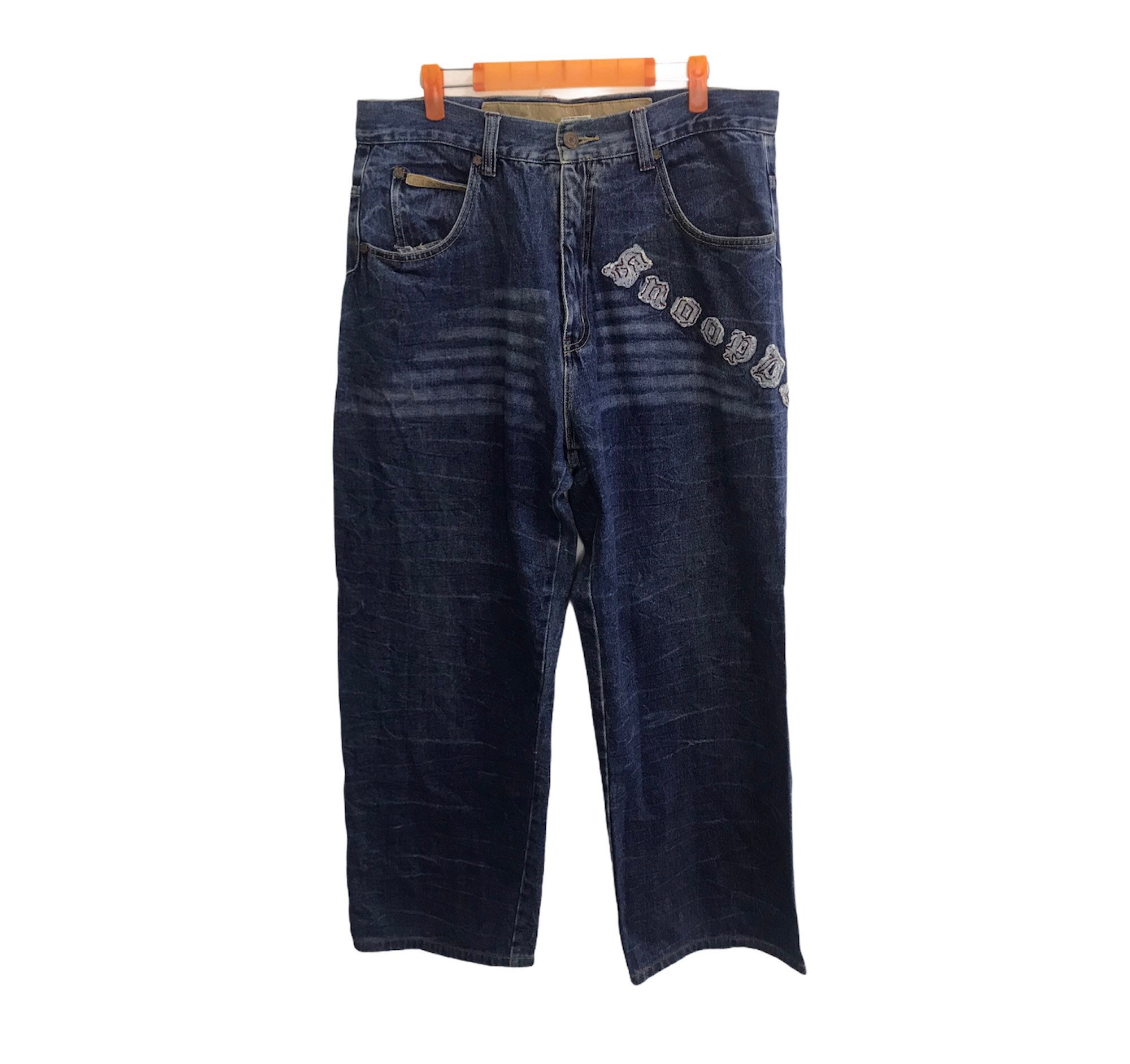 Vintage Style Snoop Dogg Brand Embroidery Logo Denim Jeans Vintage Style Snoop Dogg Brand Embroidery Logo Denim Jeans