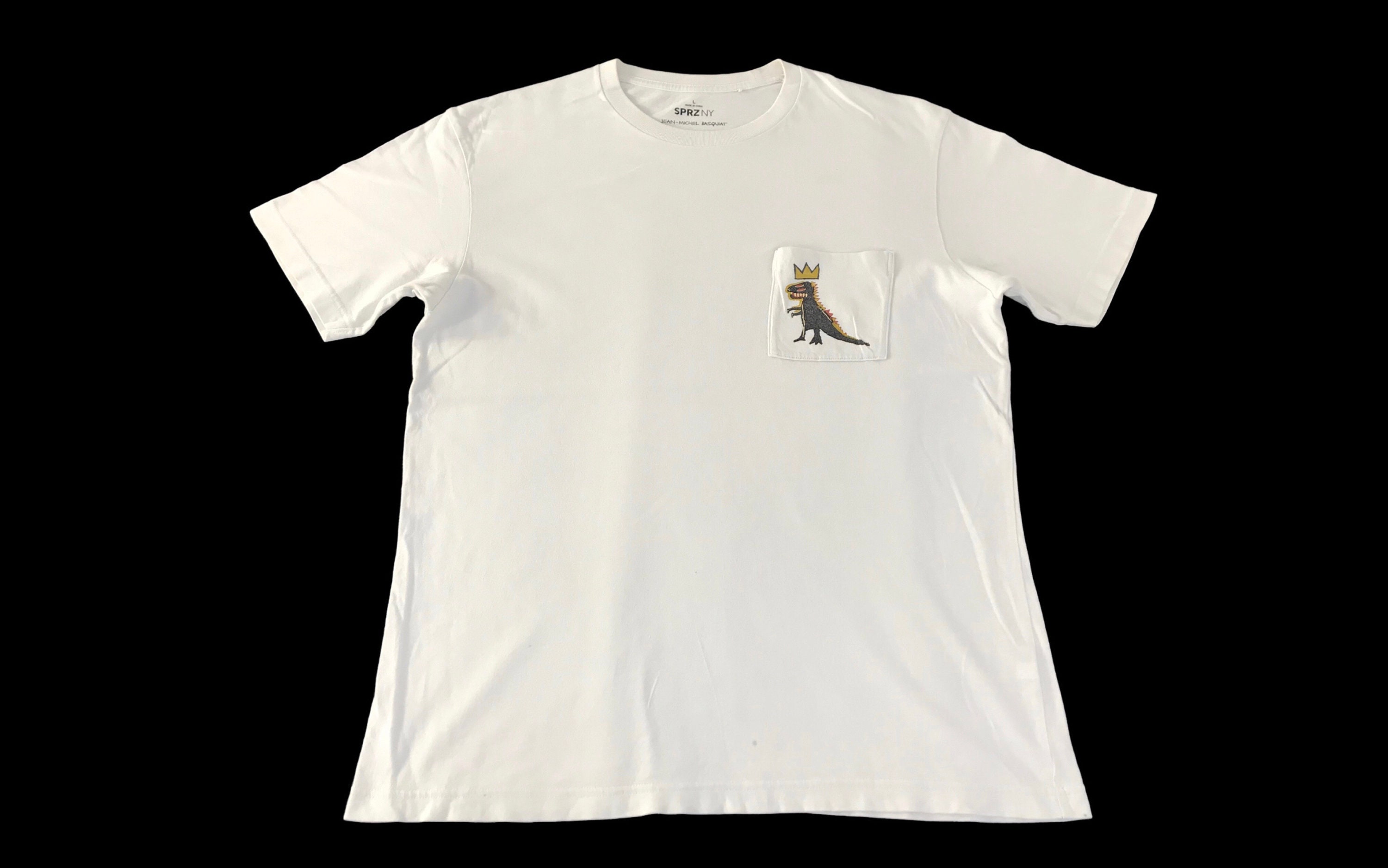 Jean Michel Basquiat Dinosaur Single Pocket Pop Art Printed