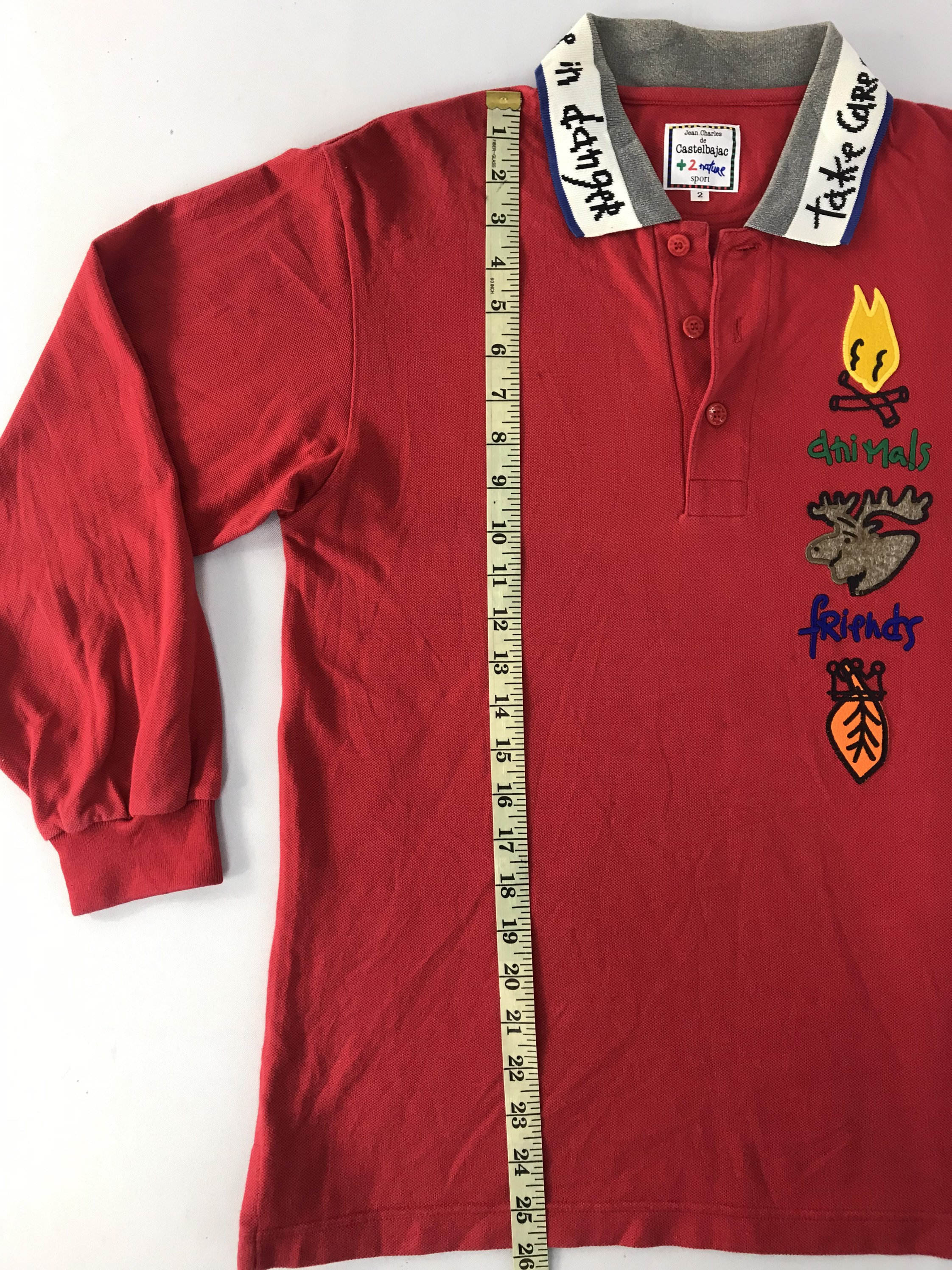 Vintage Jean Charles De Castelbajac Nature Sport Embroidery Logo