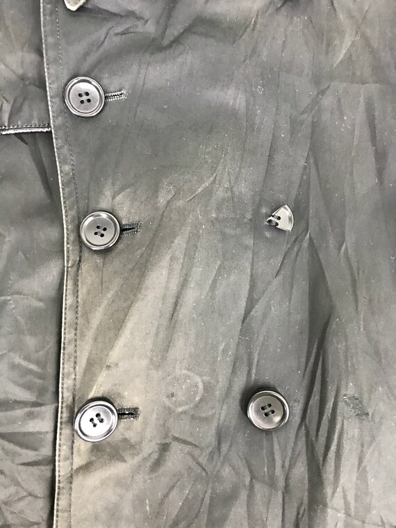 Vintage 90s Katharine Hamnett London Trench Coat Jacket Double