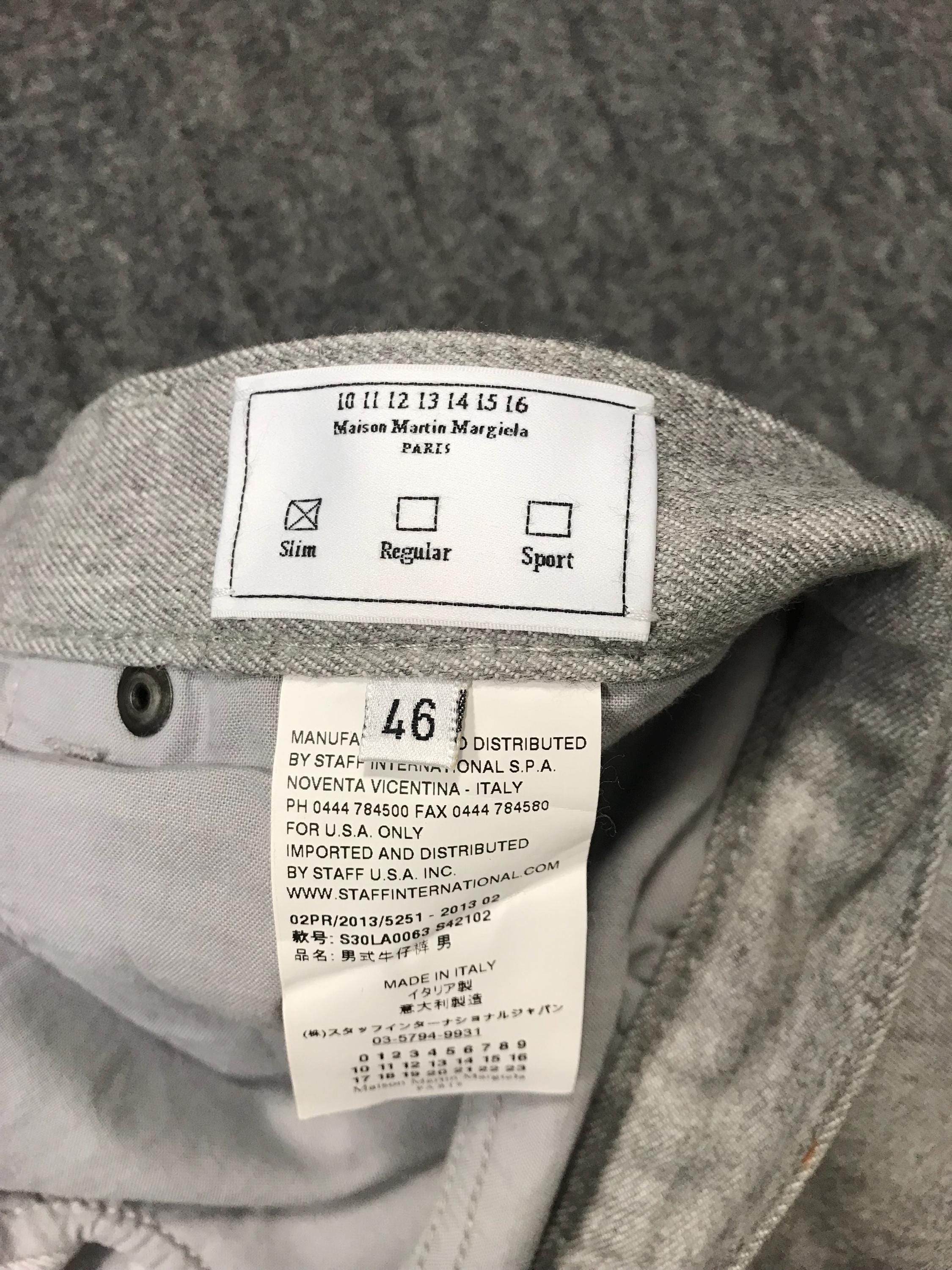 Vintage Maison Martin Margiela 14 Made in Italy Grey Denim