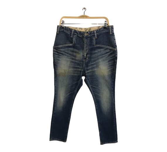 Vintage Ben Davis Baggy Indigo Skinny Low Rise Style Denim