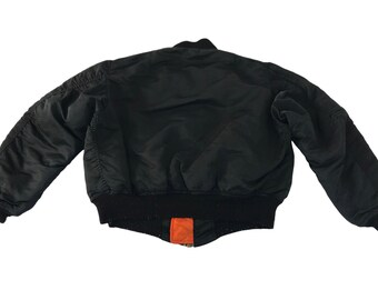 Vintage 80s 90s Usaf Flyer Military Bomber Jacket USA Type MA1