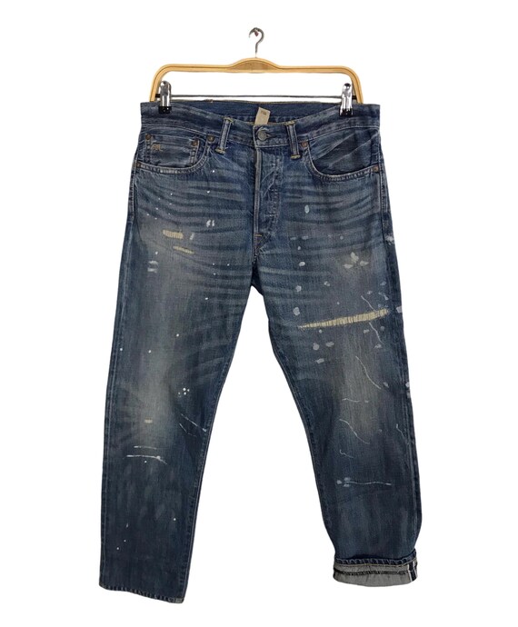 Rare Vintage Double RL RRL Ralph Lauren USA Slim Narrow Woven 