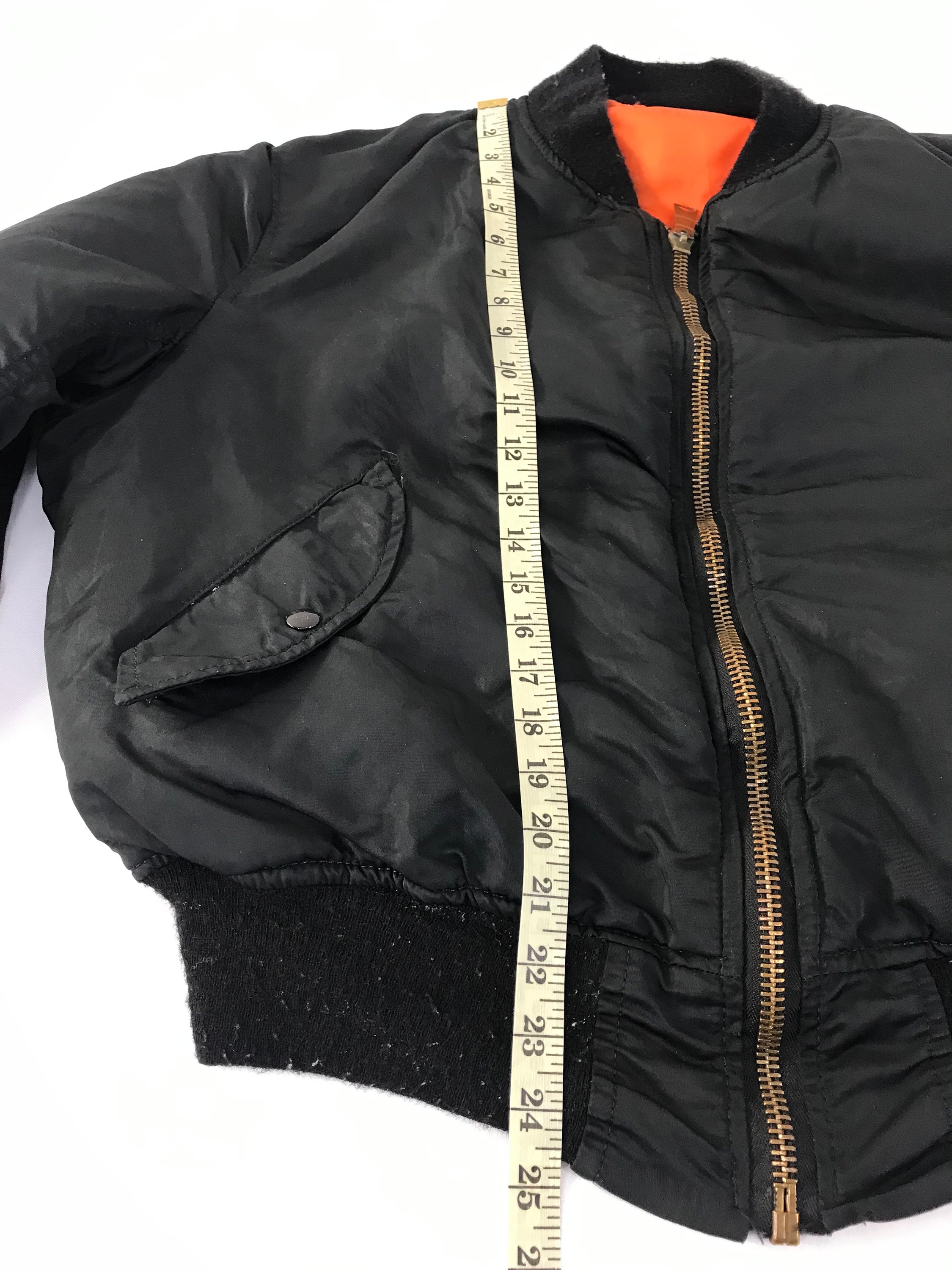 Vintage 80s 90s Usaf Flyer Military Bomber Jacket USA Type MA1 