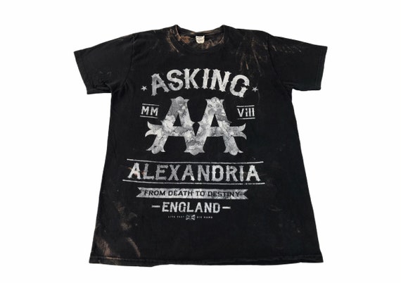 Vintage Asking AA Alexandria Death to Destiny England Black Tie