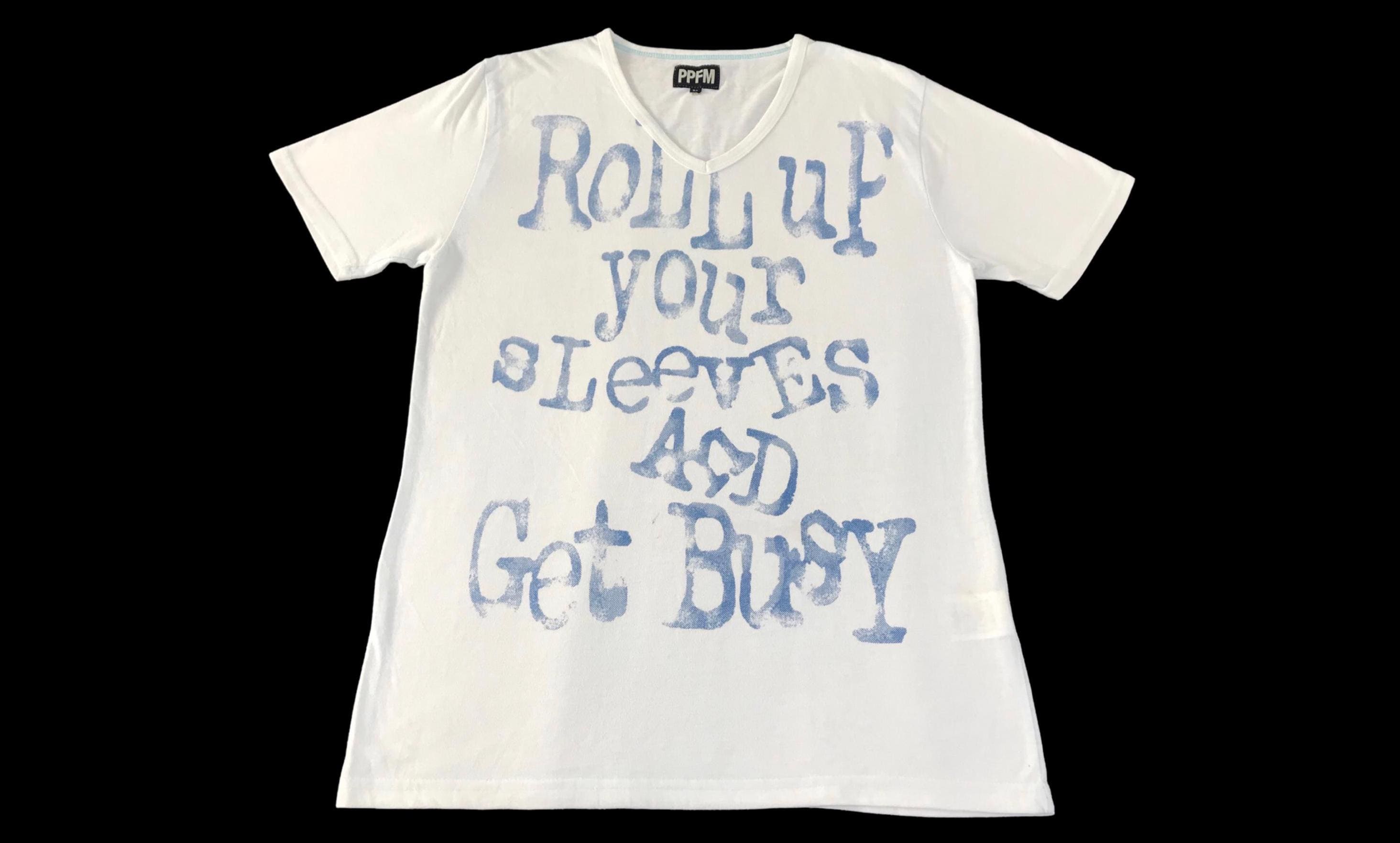 vintage PPFM skeleton message design tee